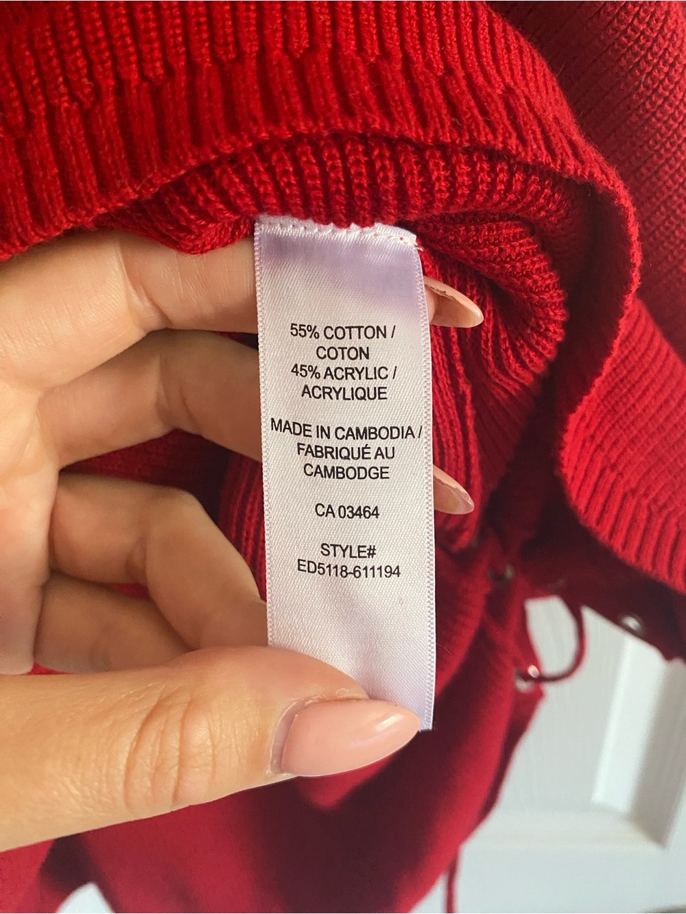 Ricki's Bright Red Ribbed Knit Sweater - Picture 6 of 7
